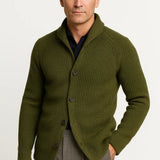 Men's Cardigan Wool Knit Buttoned Casual Comfortable Fit