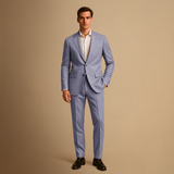 Men's Slim Fit Suit Lightweight Two Piece for Weddings and Formal Events