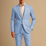 Men's Slim Fit Suit Lightweight Two Piece for Weddings and Formal Events