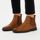 Men's Chelsea Boots Synthetic Leather Retro Slip-On Comfortable Fashion