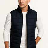 Men's Puffer Vest Cotton-Padded Sleeveless Winter Jacket
