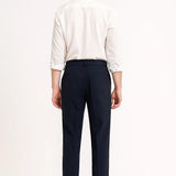 Men's Trousers Modern Fit Cotton Elegant with Folds
