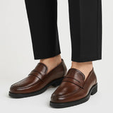 Men's Oxford Shoes Leather Breathable Round Toe Formal