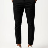 Men's Chino Pants Khaki Stretch Fabric Modern Fit