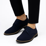 Men's Oxford Shoes Suede Leather Lace-Up Business Casual