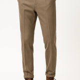 Men's Trousers Wool Blend Structured Fit Slim Tapered Leg