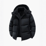 Mason Insulated Hooded Puffer Jacket – Stylish Winter Coat for Men Black