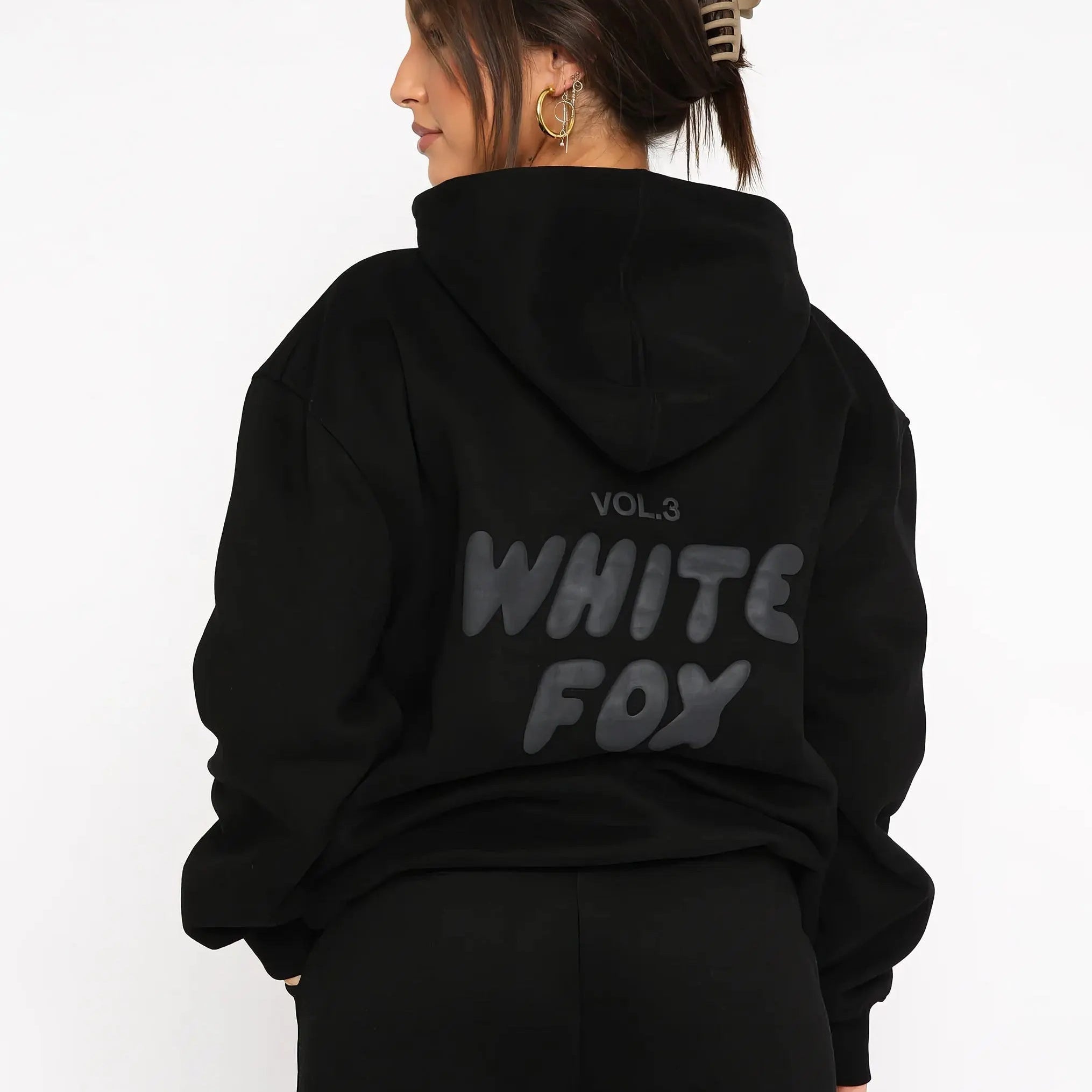 Women’s Oversized Hoodie Set – Cozy Tracksuit with Graphic Details