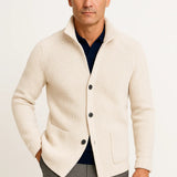 Men's Cardigan Wool Knit Buttoned Casual Comfortable Fit