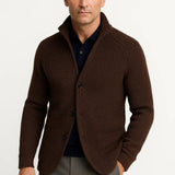 Men's Cardigan Wool Knit Buttoned Casual Comfortable Fit