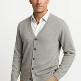 Men's Cardigan Merino Wool V-Neck Classic Knitwear