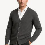 Men's Cardigan Merino Wool V-Neck Classic Knitwear