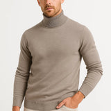Men's Turtleneck Sweater Virgin Wool Classic Design Comfortable Fit