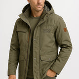 Men's Insulated Waterproof Puffer Jacket for Outdoor Activities