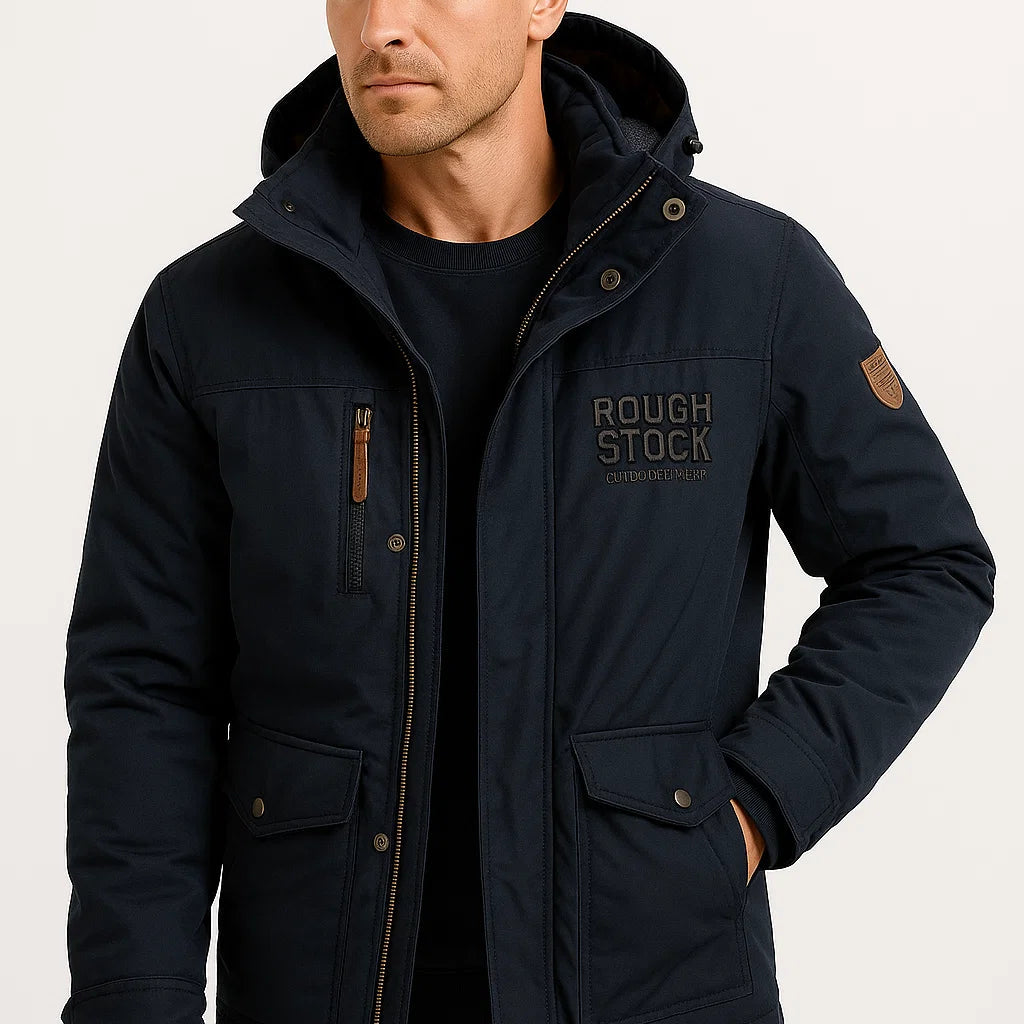 Men's Insulated Waterproof Puffer Jacket for Outdoor Activities