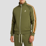 Men's Tracksuit Set Breathable Fabric Striped Design