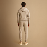 Men's Tracksuit Set Knit Zip-Up Hoodie and Jogger Pants