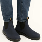 Men's Chelsea Boots PU Leather Ankle Length with Elastic Panels