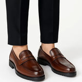 Men's Oxford Shoes Leather Breathable Round Toe Formal