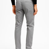 Men's Chino Pants Khaki Cotton Stretch Straight Fit