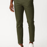 Men's Chino Pants Khaki Stretch Fabric Modern Fit