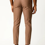 Men's Chino Pants Khaki Stretch Fabric Modern Fit