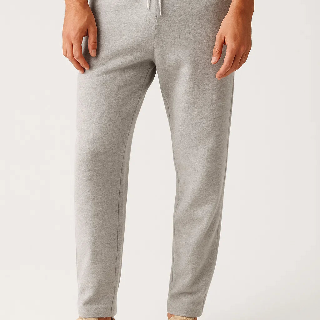 Men's Pants Merino Wool High Waist Thick Casual Warm