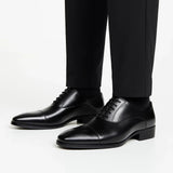 Men's Black Dress Shoes Leather Derby Formal Business Wedding