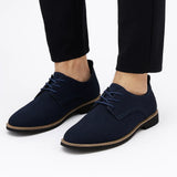 Men's Oxford Shoes Suede Leather Lace-Up Business Casual