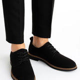 Men's Oxford Shoes Suede Leather Lace-Up Business Casual