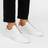 Men's Sneakers Leather Casual Breathable Perforated Design